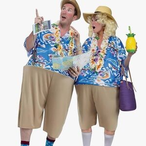 Hawaiian Tourist Costume Set